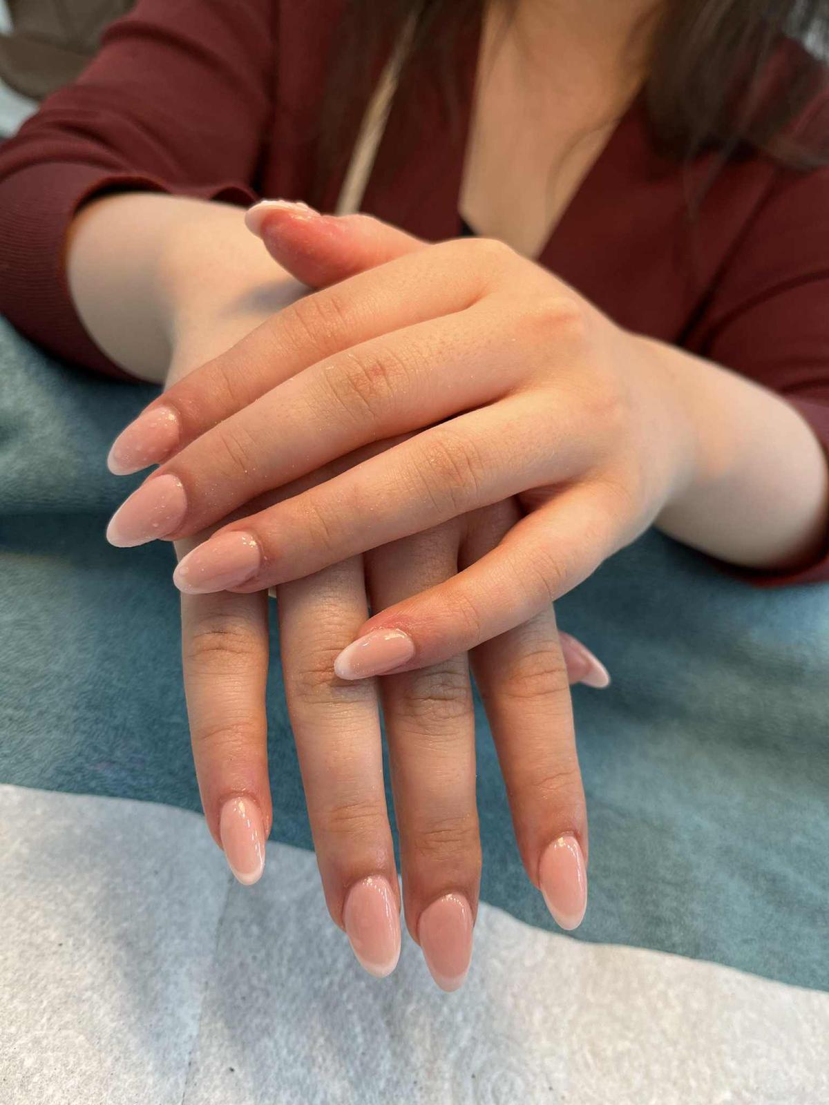 Hand painted nail art
