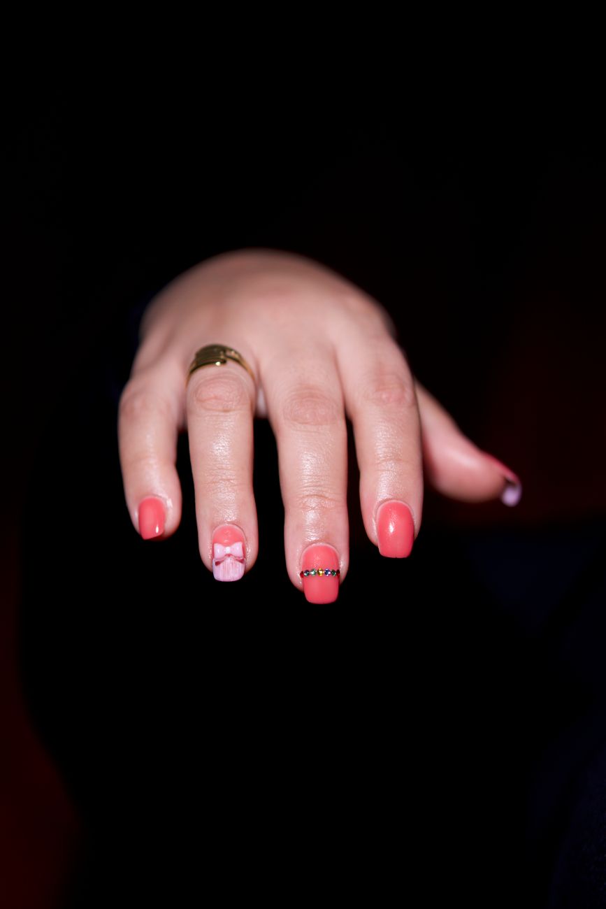 Nail art close-up